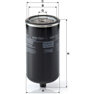 Kraftstofffilter WDK 724/1