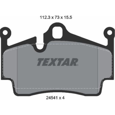 Textar Bremsbelagsatz, Scheibenbremse Q+ 2454101 Textar Bremsbelagsatz, Scheibenbremse Q+ 2454101