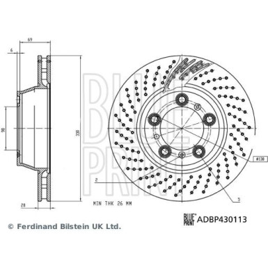 Blue Print Bremsscheibe ADBP430113