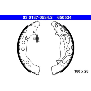 Bremsbackensatz 03.0137-0534.2 Bremsbackensatz 03.0137-0534.2