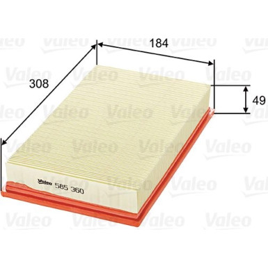 Valeo Luftfilter 585360
