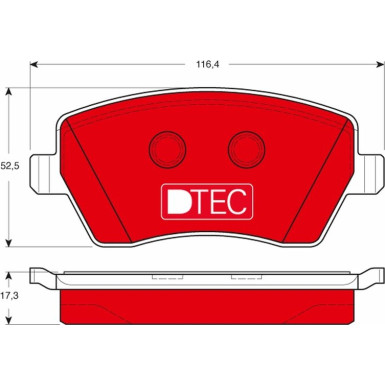 TRW Bremsbelagsatz, Scheibenbremse DTEC COTEC GDB3332DTE TRW Bremsbelagsatz, Scheibenbremse DTEC COTEC GDB3332DTE