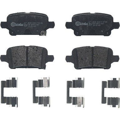 Brembo Bremsbelagsatz, Scheibenbremse PRIME LINE P 59 090 Brembo Bremsbelagsatz, Scheibenbremse PRIME LINE P 59 090