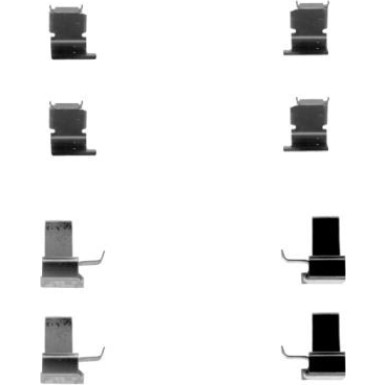 Hella Zubehörsatz, Scheibenbremsbelag 8DZ 355 202-871 Hella Zubehörsatz, Scheibenbremsbelag 8DZ 355 202-871
