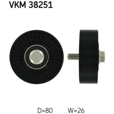 SKF Umlenk-/Führungsrolle, Keilrippenriemen VKM 38251