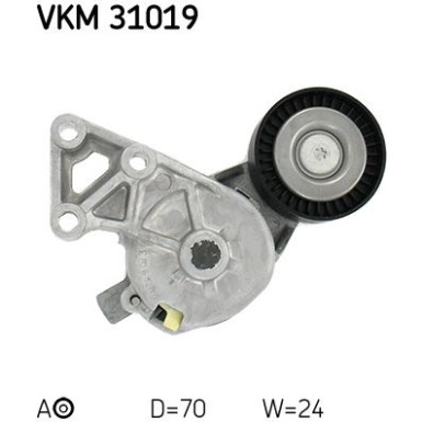 Spannrolle, Keilrippenriemen VKM 31019