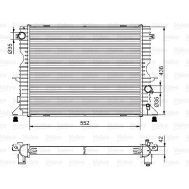 Kühler, Motorkühlung 701545 Kühler, Motorkühlung 701545