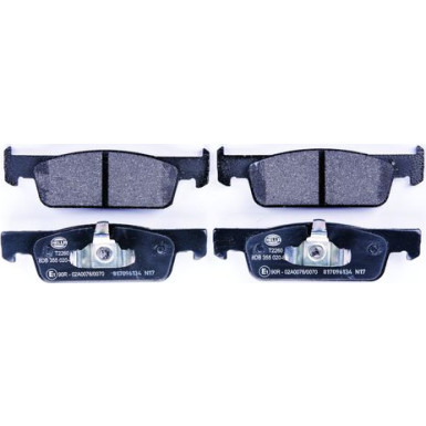 Hella Bremsbelagsatz, Scheibenbremse 8DB 355 020-801 Hella Bremsbelagsatz, Scheibenbremse 8DB 355 020-801