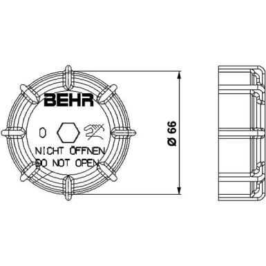 Verschlussdeckel, Kühlmittelbehälter CRTC 1 000P Verschlussdeckel, Kühlmittelbehälter CRTC 1 000P