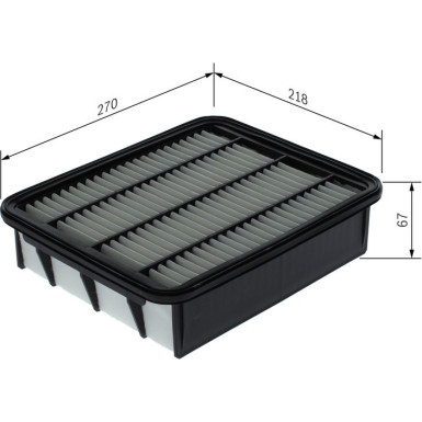 Luftfilter F 026 400 740 Luftfilter F 026 400 740