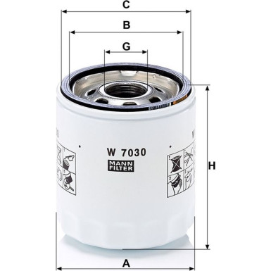 Ölfilter W 7030 Ölfilter W 7030