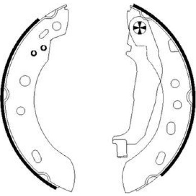 Bremsbackensatz 91058300 Bremsbackensatz 91058300