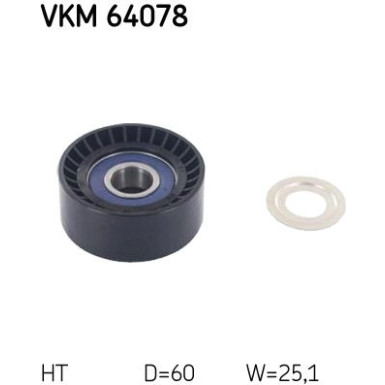 Spannrolle, Keilrippenriemen VKM 64078 Spannrolle, Keilrippenriemen VKM 64078