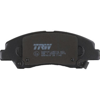 TRW Bremsbelagsatz, Scheibenbremse GDB3618