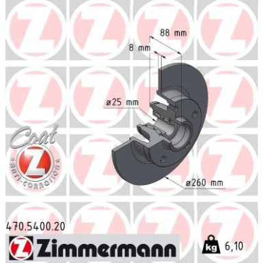 Bremsscheibe 470.5400.20 Bremsscheibe 470.5400.20