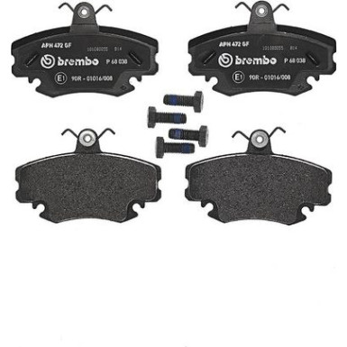 Bremsbelagsatz, Scheibenbremse P 68 038 Bremsbelagsatz, Scheibenbremse P 68 038