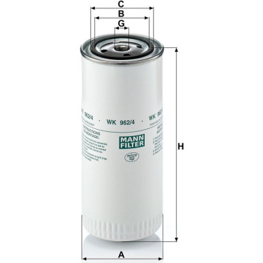 Kraftstofffilter WK 962/4 Kraftstofffilter WK 962/4