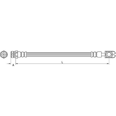 Metzger Bremsschlauch 4110891