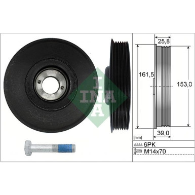 INA Riemenscheibensatz, Kurbelwelle 544 0039 20