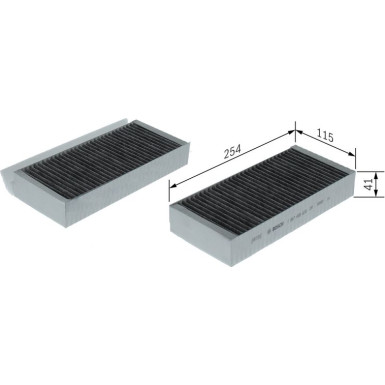 Filter, Innenraumluft 1 987 435 618