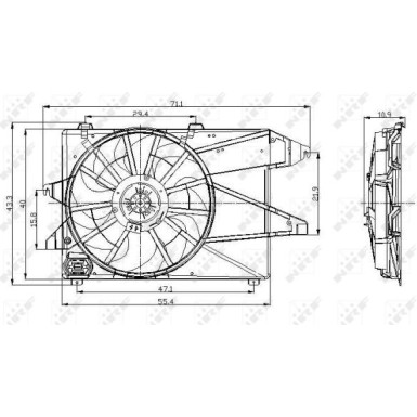Lüfter, Motorkühlung 47004 Lüfter, Motorkühlung 47004