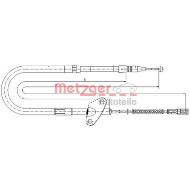 Metzger Seilzug, Feststellbremse 10.9872