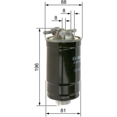 BOSCH Kraftstofffilter 0 450 906 295 BOSCH Kraftstofffilter 0 450 906 295