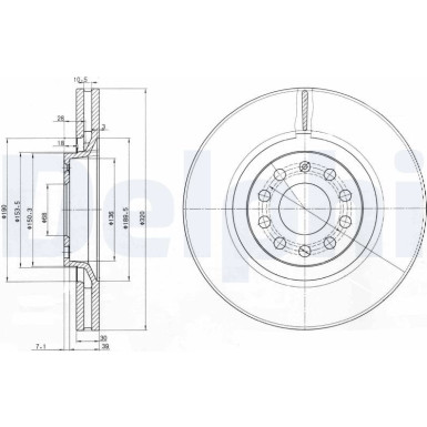 Bremsscheibe BG3714 Bremsscheibe BG3714