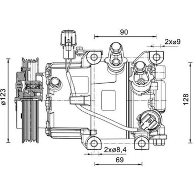 Kompressor, Klimaanlage ACP 1465 000P