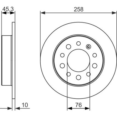BOSCH Bremsscheibe 0 986 479 697 BOSCH Bremsscheibe 0 986 479 697