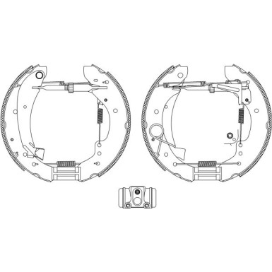 Bremsbackensatz 8DB 355 004-231 Bremsbackensatz 8DB 355 004-231