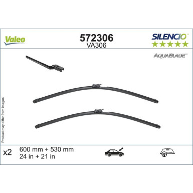 Valeo Wischblatt SILENCIO AQUABLADE SET 572306