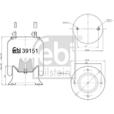 FEBI BILSTEIN 39151 Federbalg, Luftfederung