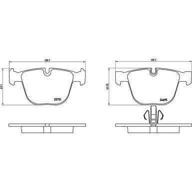Brembo Bremsbelagsatz, Scheibenbremse PRIME LINE P 06 053