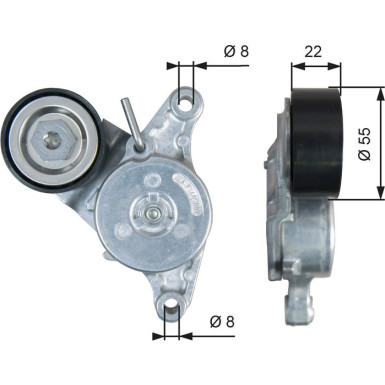 Riemenspanner, Keilrippenriemen T39392 Riemenspanner, Keilrippenriemen T39392