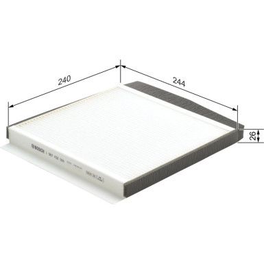 BOSCH 1 987 432 064 Innenraumfilter BOSCH 1 987 432 064 Innenraumfilter