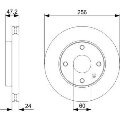 BOSCH Bremsscheibe 0 986 479 C01