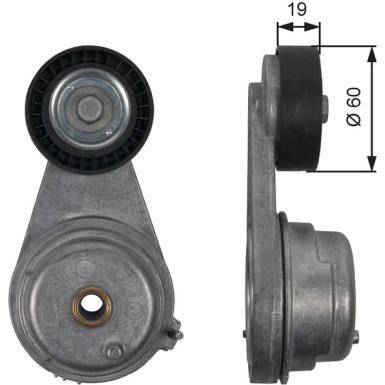 Gates Spannrolle, Keilrippenriemen DriveAlign™ T39190