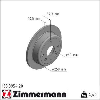Bremsscheibe 185.3954.20