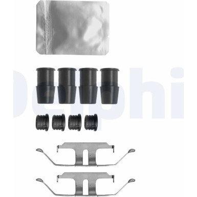 Delphi Zubehörsatz, Scheibenbremsbelag LX0636 Delphi Zubehörsatz, Scheibenbremsbelag LX0636