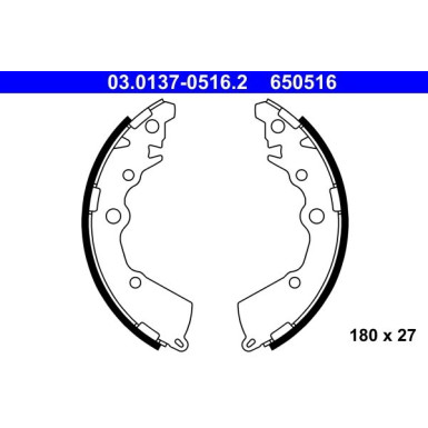 Bremsbackensatz 03.0137-0516.2 Bremsbackensatz 03.0137-0516.2
