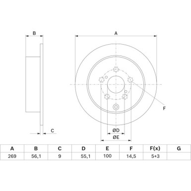 BOSCH Bremsscheibe 0 986 479 658 BOSCH Bremsscheibe 0 986 479 658