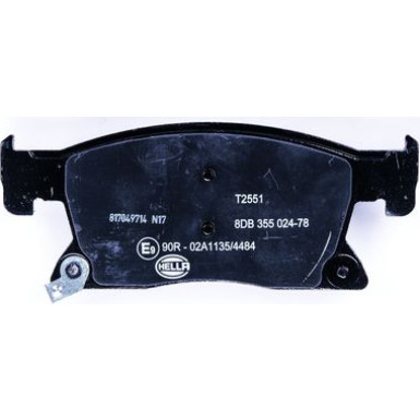 Hella Bremsbelagsatz, Scheibenbremse 8DB 355 024-781 Hella Bremsbelagsatz, Scheibenbremse 8DB 355 024-781