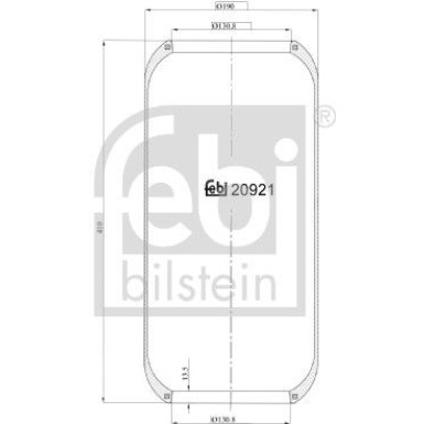 FEBI BILSTEIN 20921 Federbalg, Luftfederung