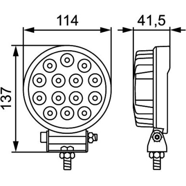 Hella Arbeitsscheinwerfer 1G1 357 105-022