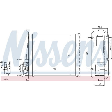 Nissens Wärmetauscher, Innenraumheizung FIRST FIT 73640