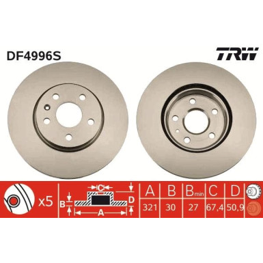 Bremsscheibe DF4996S