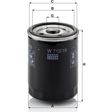 Ölfilter W 713/19 Ölfilter W 713/19