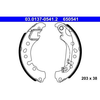 Bremsbackensatz 03.0137-0541.2 Bremsbackensatz 03.0137-0541.2