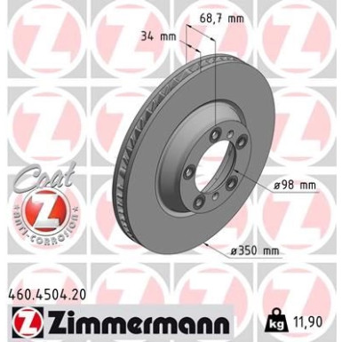 Bremsscheibe 460.4504.20 Bremsscheibe 460.4504.20